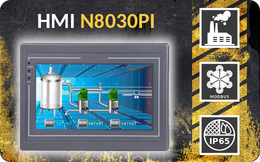 Panel sterowniczy HMI Panel operatorski Windows CE Modbus Linux com rs232 rs422 rs485 panel dotykowy